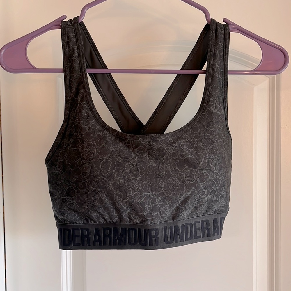 Under Armor gray padded sports bra